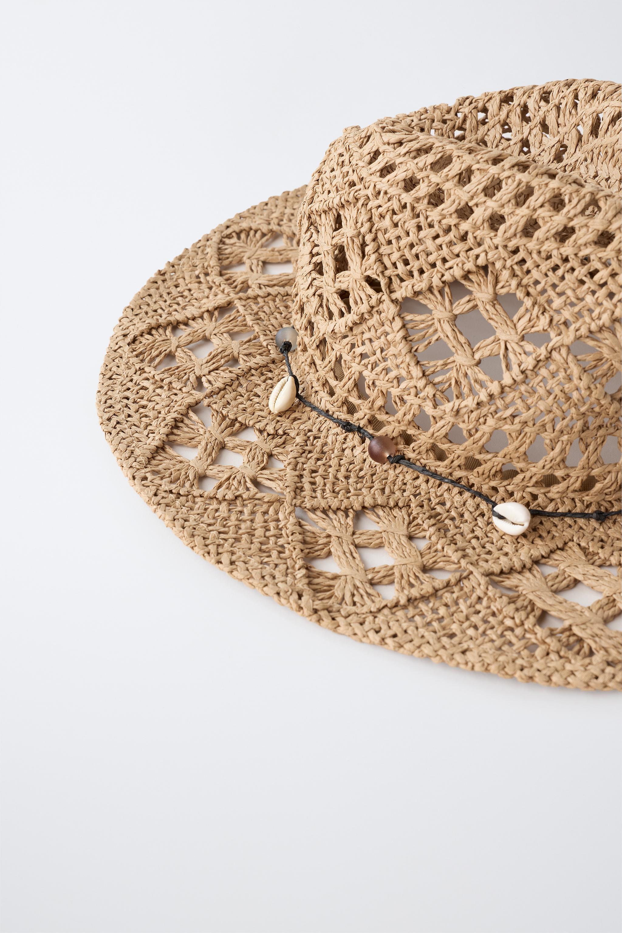 COWBOY HAT WITH SHELLS - Brown | ZARA United States display picture 3