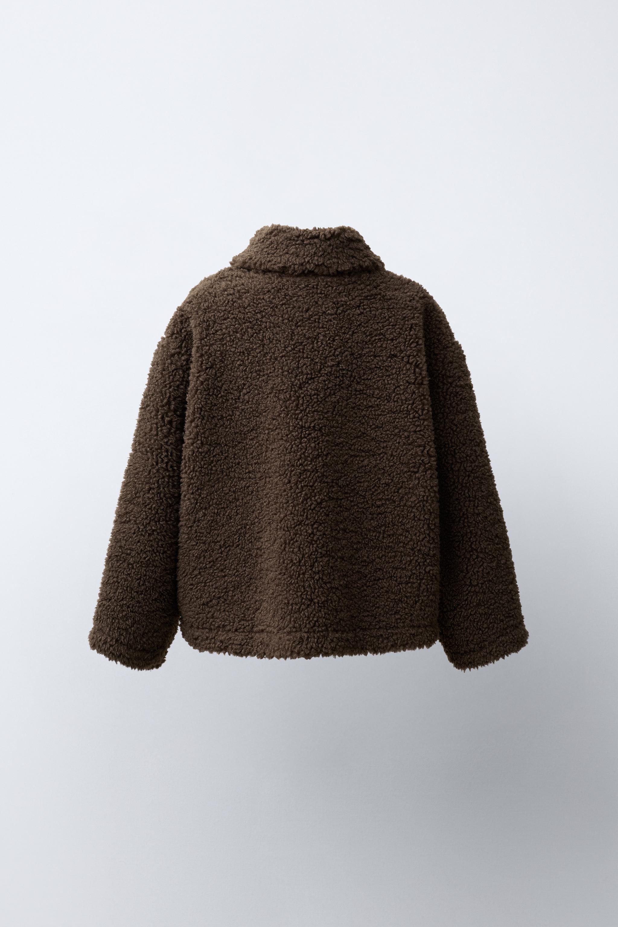 SHEARLING JACKET WITH FROG FASTENING