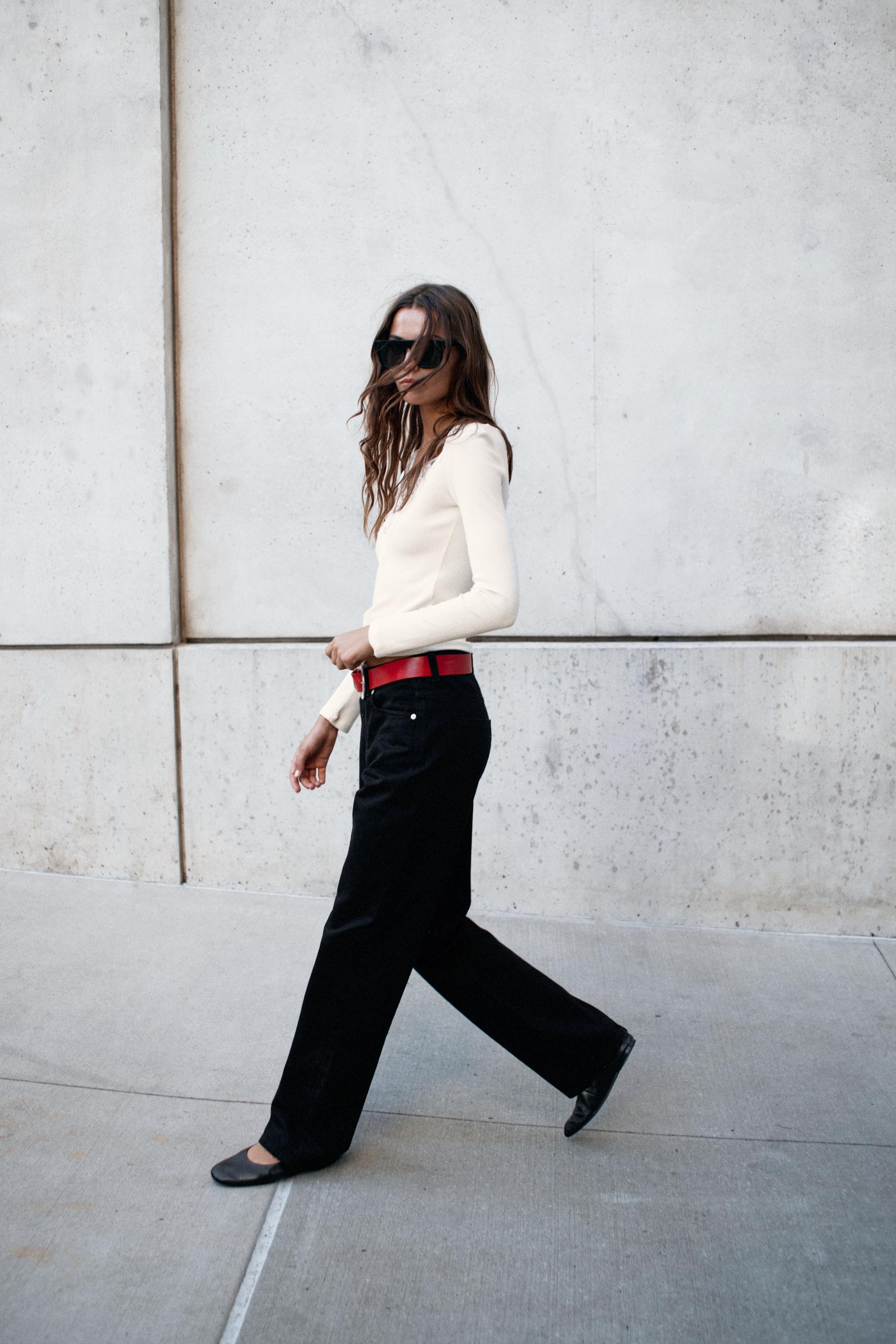 Zara FİTİLLİ AKSESUAR DETAYLI TOP görsel 5