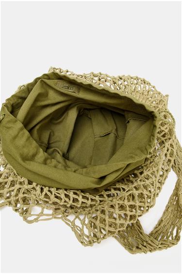 BRAIDED SHOPPER - Green by Zara - Image 5
