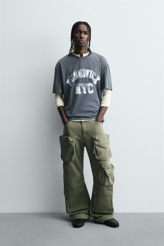 WASHED PRINT T-SHIRT