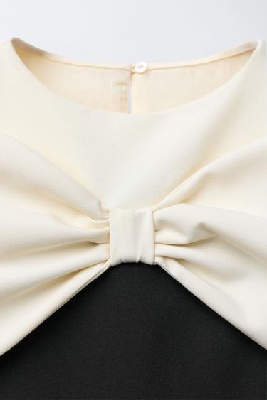 ROBE NŒUD - Noir de Zara - Image 2