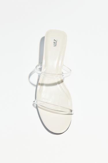 VINYL WEDGE SANDALS - Clear by Zara