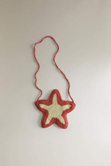 KNIT STAR CROSSBODY BAG - Red by Zara - Image 2