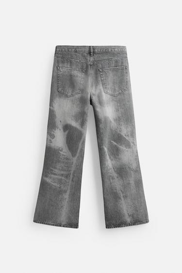FLARED JEANS - Grey by Zara - Image 7