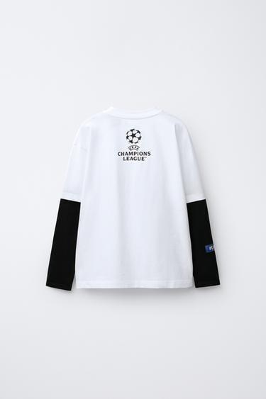 UEFA CHAMPIONS LEAGUE ® DOUBLE SLEEVE T-SHIRT - White by Zara - Image 1