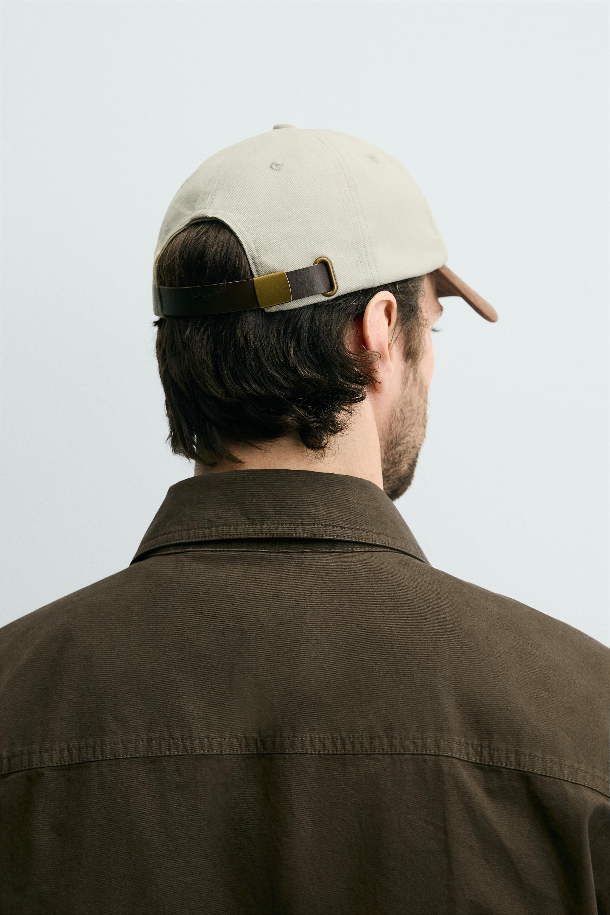 テキスト刺繍入りキャップ - ベージュ | ZARA Japan / 日本