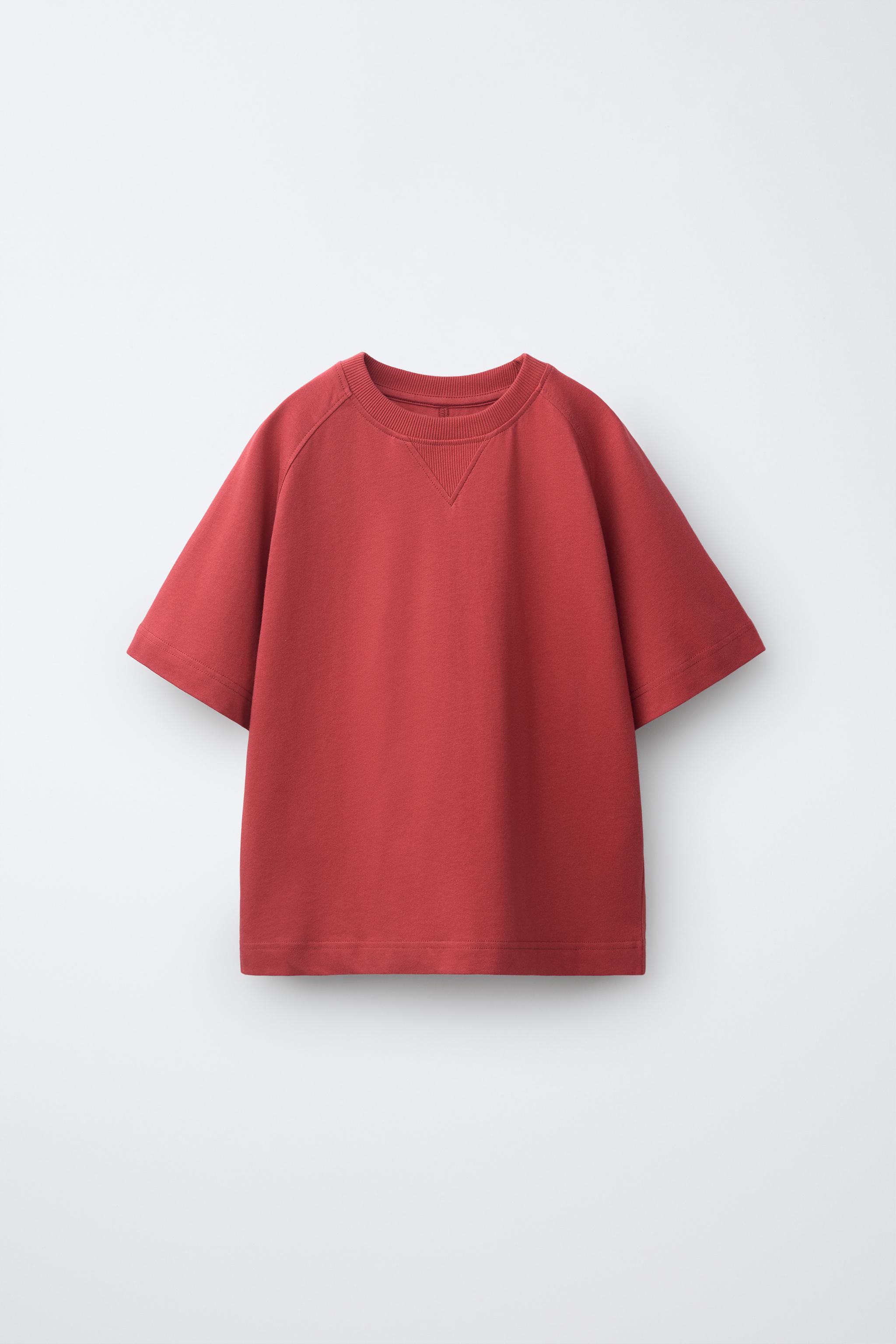T-SHIRT AND SHORTS SET — Mid-red (alternate view)