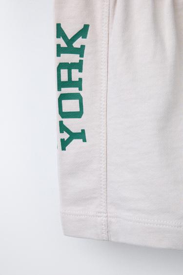 SLOGAN JOGGING BERMUDA SHORTS - Ice by Zara - Image 3