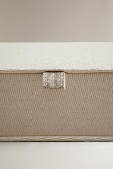 ORGANISER BOX WITH LID - Light beige by Zara - Image 2