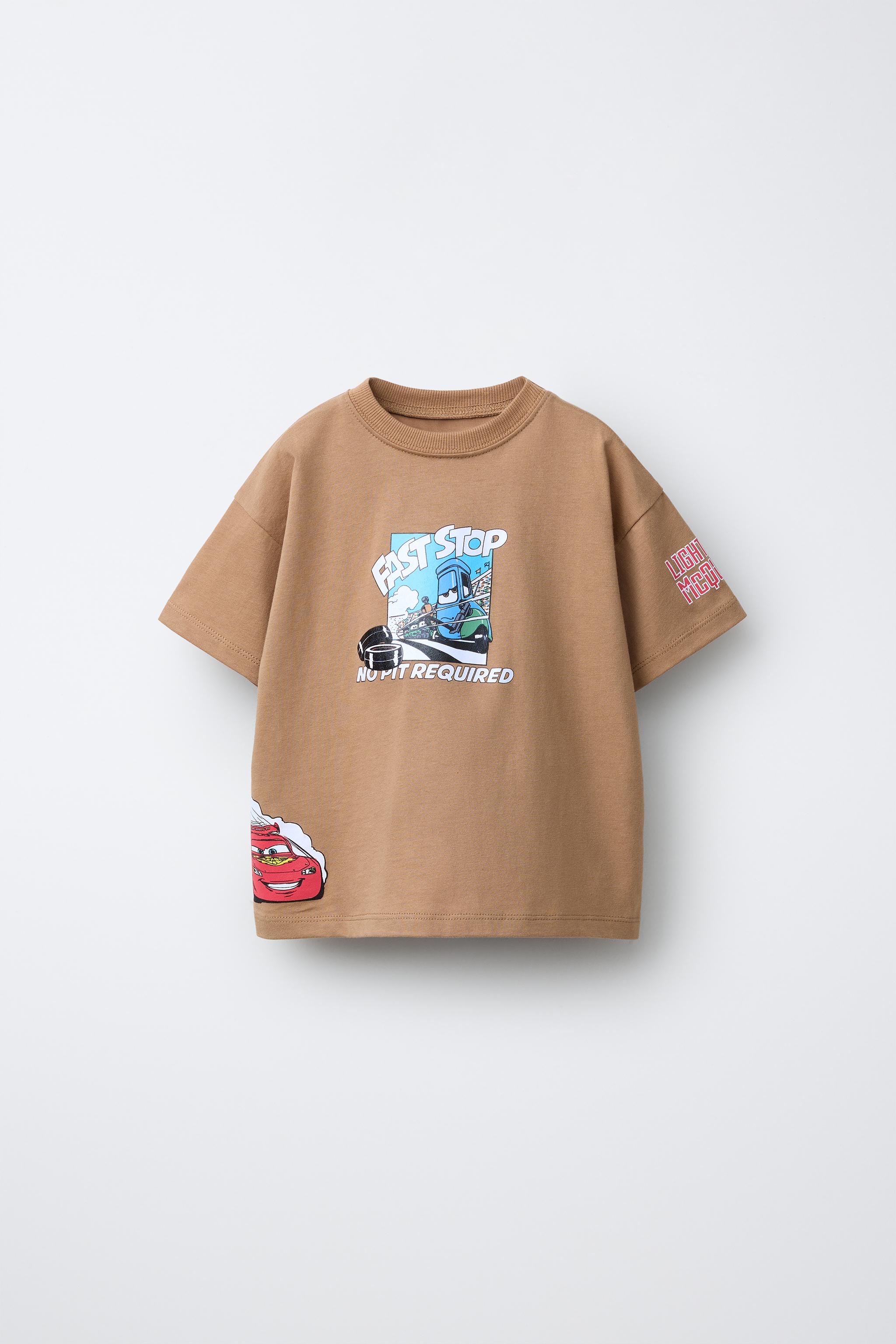 カーズ © ディズニー プリントTシャツ - ライトブラウン | ZARA Japan