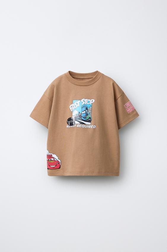 CARS © DISNEY PRINT T-SHIRT - Light brown by Zara - Image 0