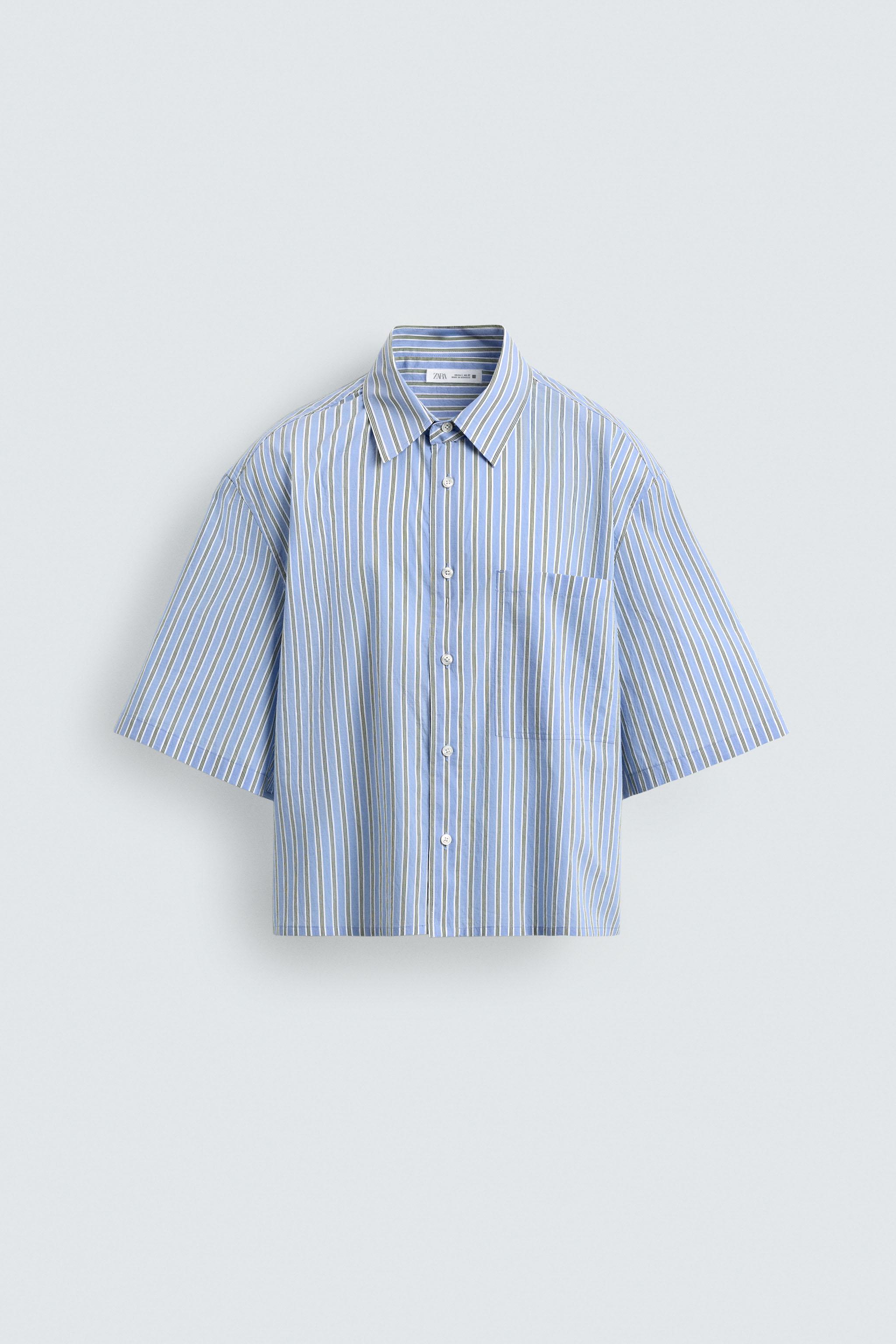 CONTRAST STRIPED SHIRT