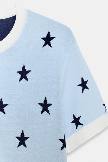 STAR CARDIGAN - Blue by Zara - Image 6