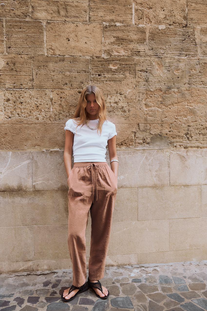 Pantalones Cropped de Mujer | Nueva Colección Online | ZARA España