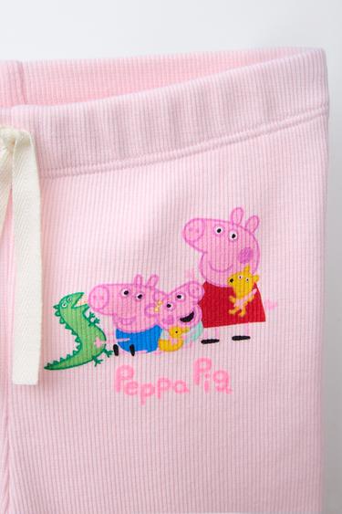 PEPPA PIG ™ RIBBED CYCLING LEGGINGS - Pastel pink by Zara - Image 2