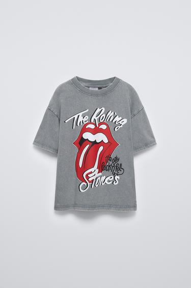 ФУТБОЛКА С ПРИНТОМ ROLLING STONES © — СЕРЫЙ от Zara — изображение 0