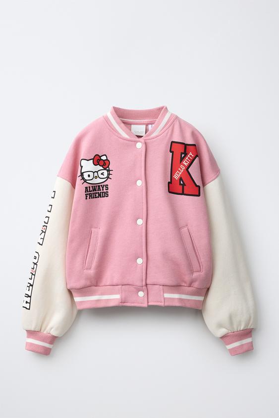 BOMBER HELLO KITTY © SANRIO - Rosa / Blanco de Zara - Imagen 0