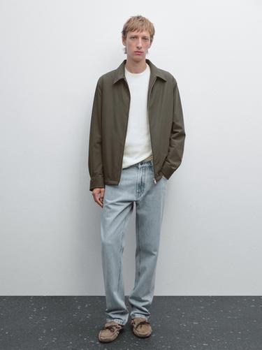 Zara Lightweight water-repellent jacket - Khaki - Image 0
