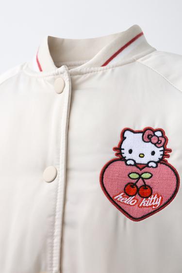 HELLO KITTY © SANRIO BOMBER JACKET - Ecru by Zara - Image 4