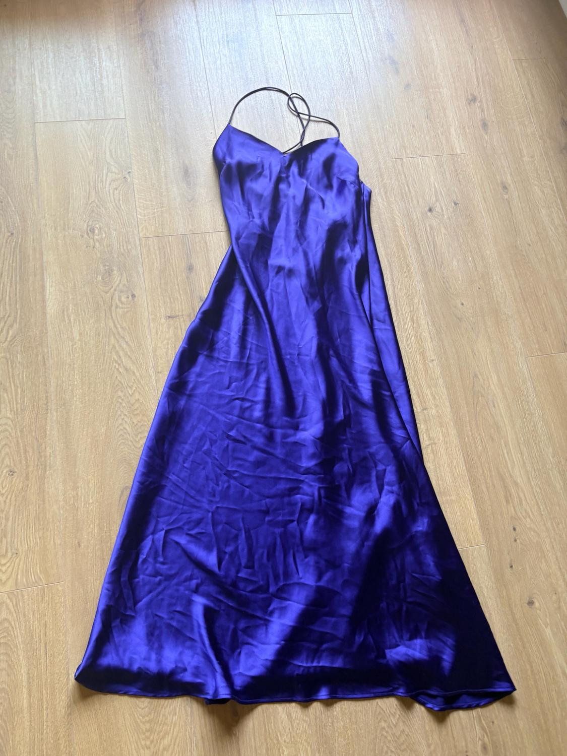 SATIN MIDI DRESS - Image 2