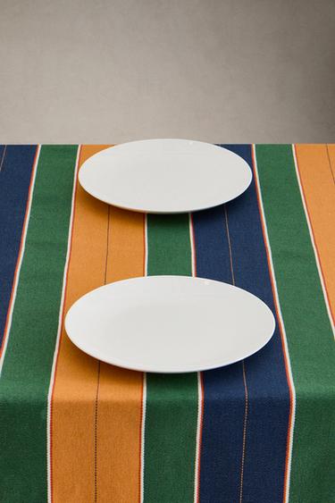 NAPPE BANDES COLORÉES - Vert de Zara - Image 0