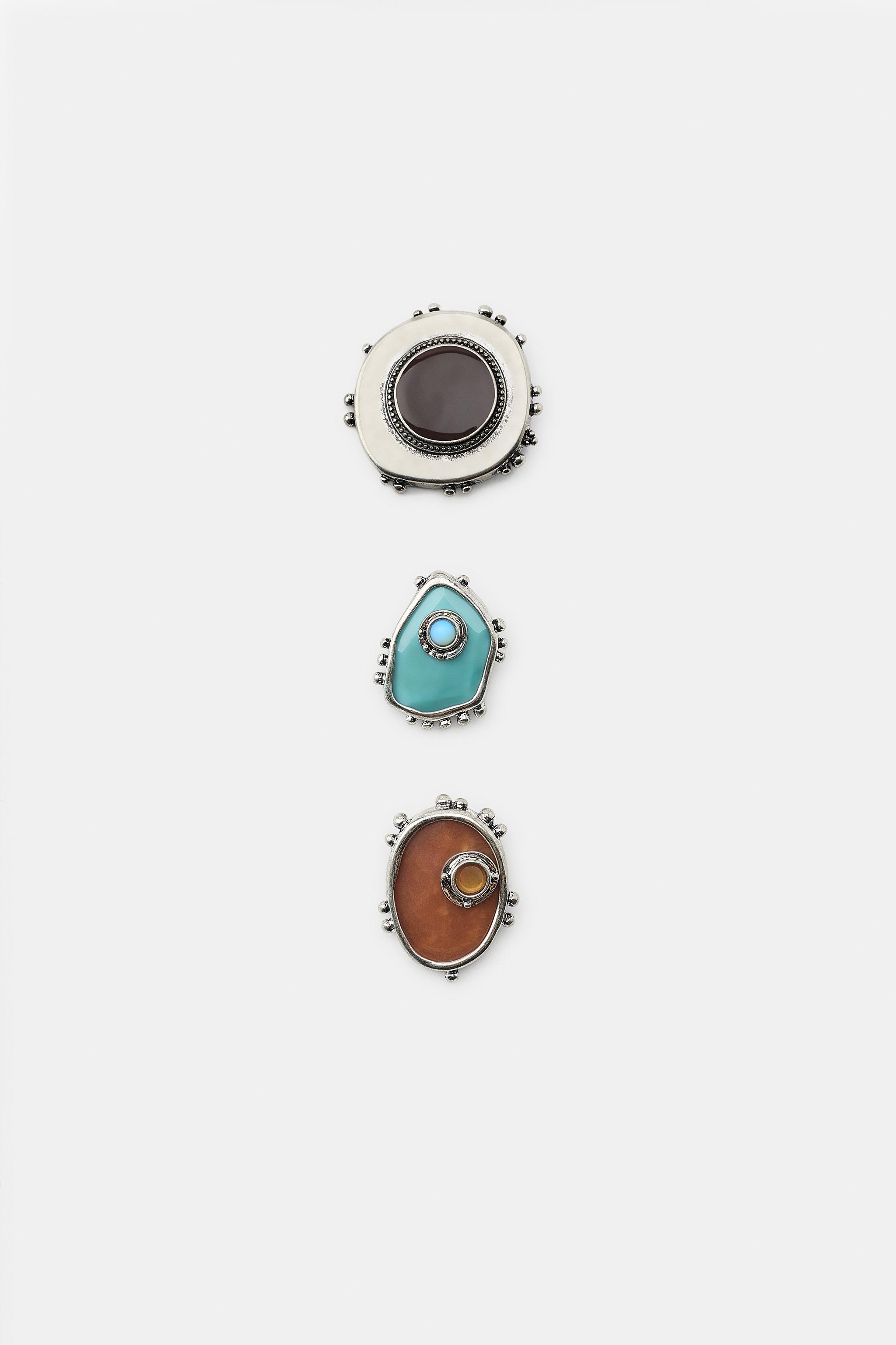 LOT DE 3 FERMOIRS MÉTALLIQUES PIÈCES WESTERN