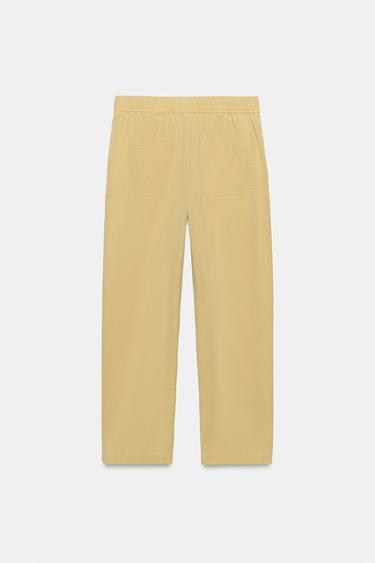 ELASTIC WAIST TROUSERS - Mid-yellow by Zara - Image 6