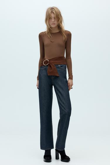 BODY EM POLIAMIDA DE MANGA COMPRIDA - Toffee da Zara