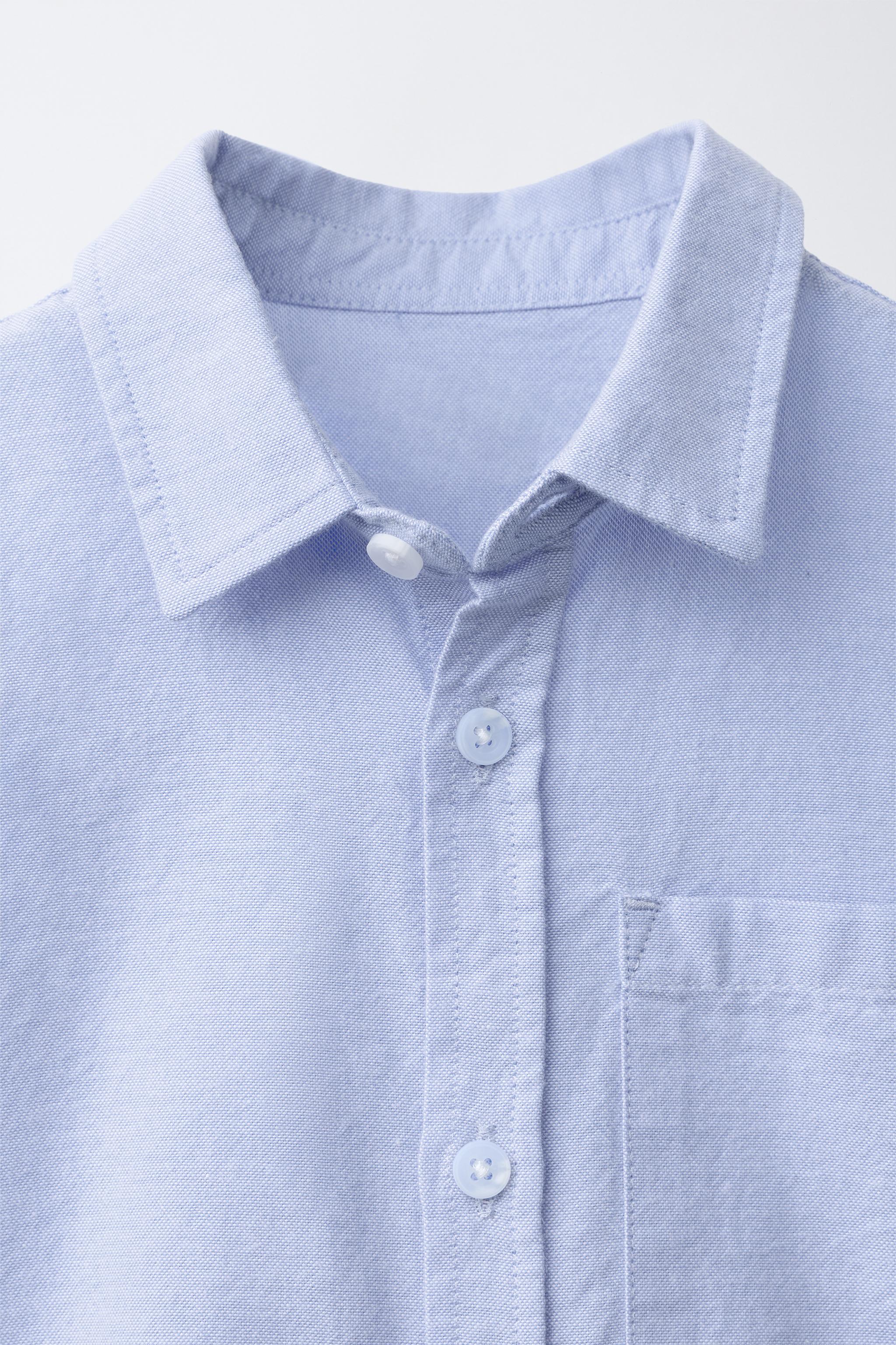 Детские рубашки Zara OXFORD POCKET SHIRT — фото 4