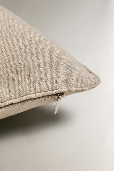 HOUSSE DE COUSSIN LIN - Beige clair de Zara - Image 3