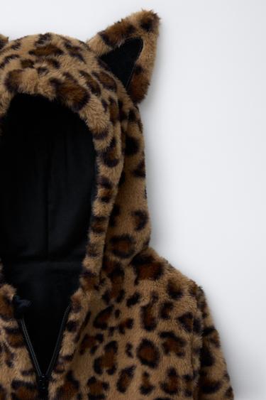 FAUX FUR LEOPARD COSTUME - Brown by Zara - Image 2