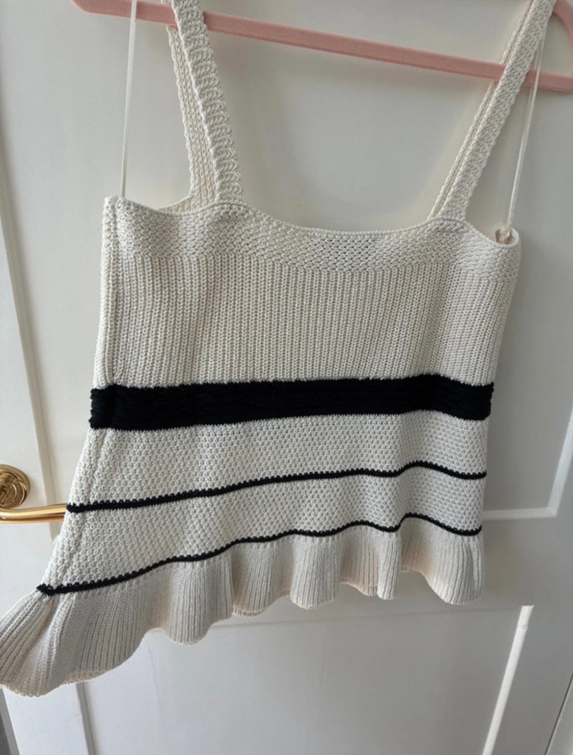 TEXTURED KNIT STRAPPY TOP - Image 2
