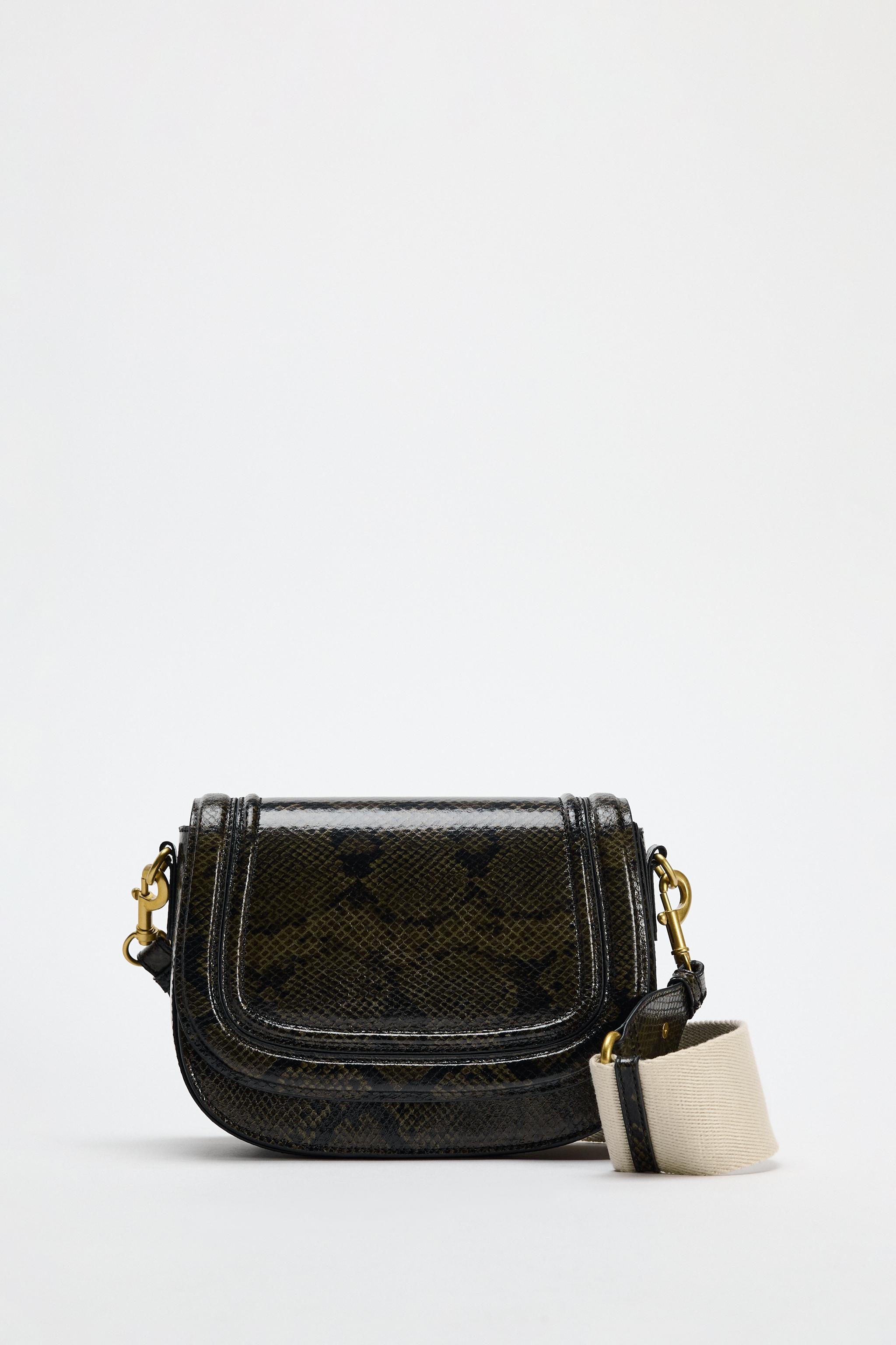 ANIMAL PRINT CROSSBODY BAG Snake ZARA Canada