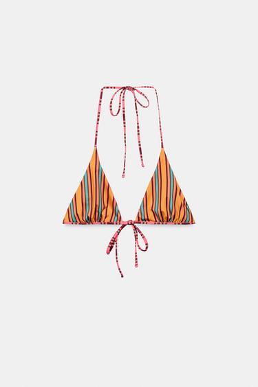 TOP BIKINI RÉVERSIBLE RAYURES - Multicolore de Zara - Image 10