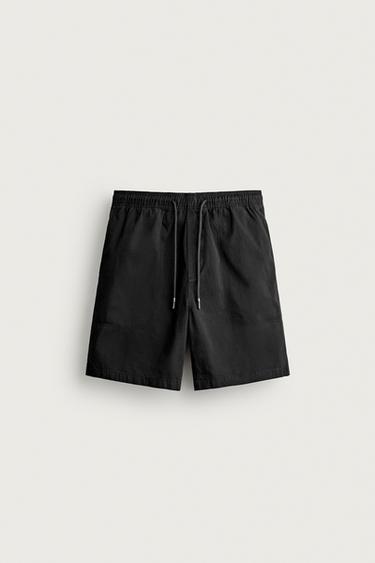 ВАРЕНІ ШОРТИ RELAXED FIT - Чорний Zara