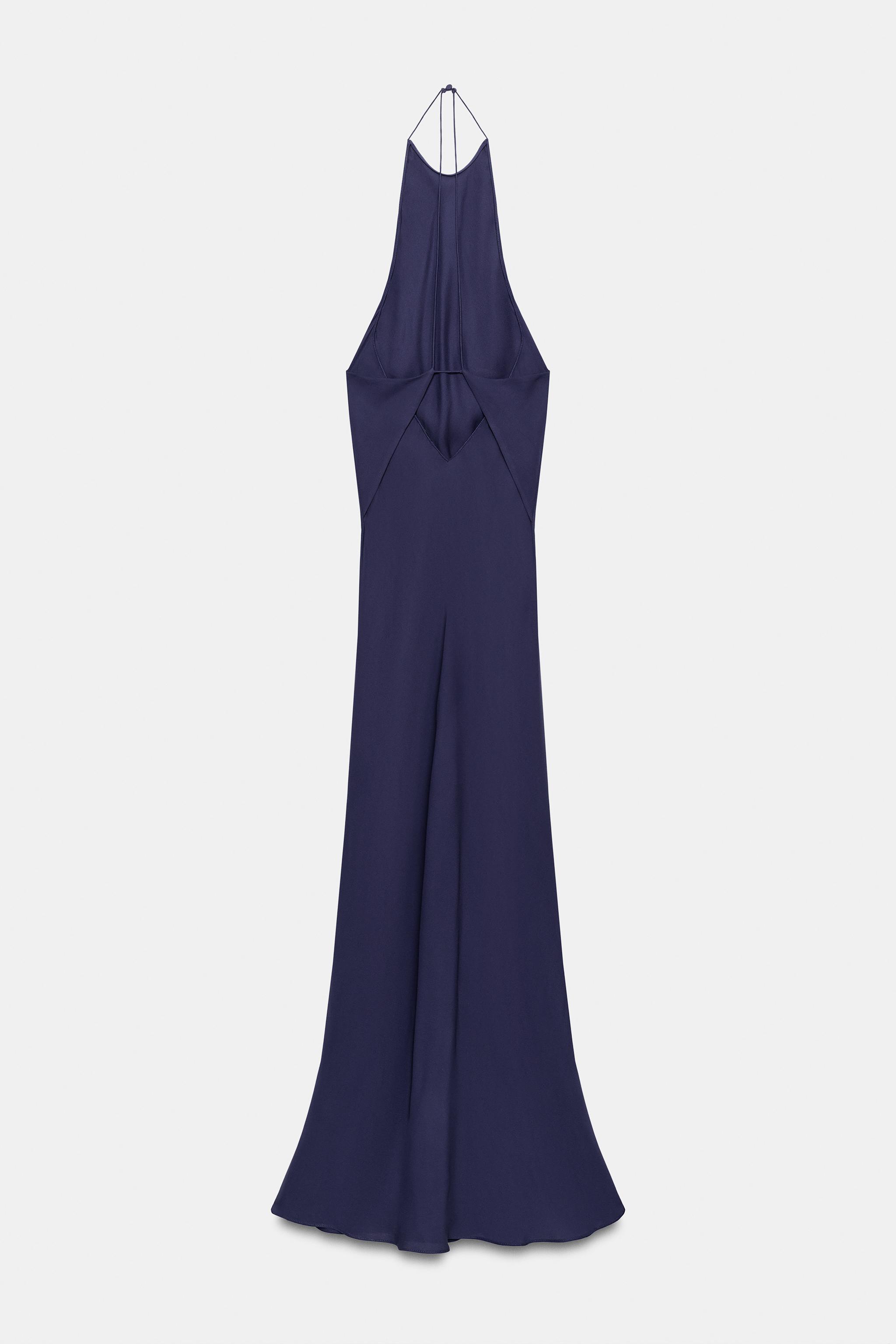 Женские платья Zara ZW COLLECTION HALTER NECK DRESS — фото 11