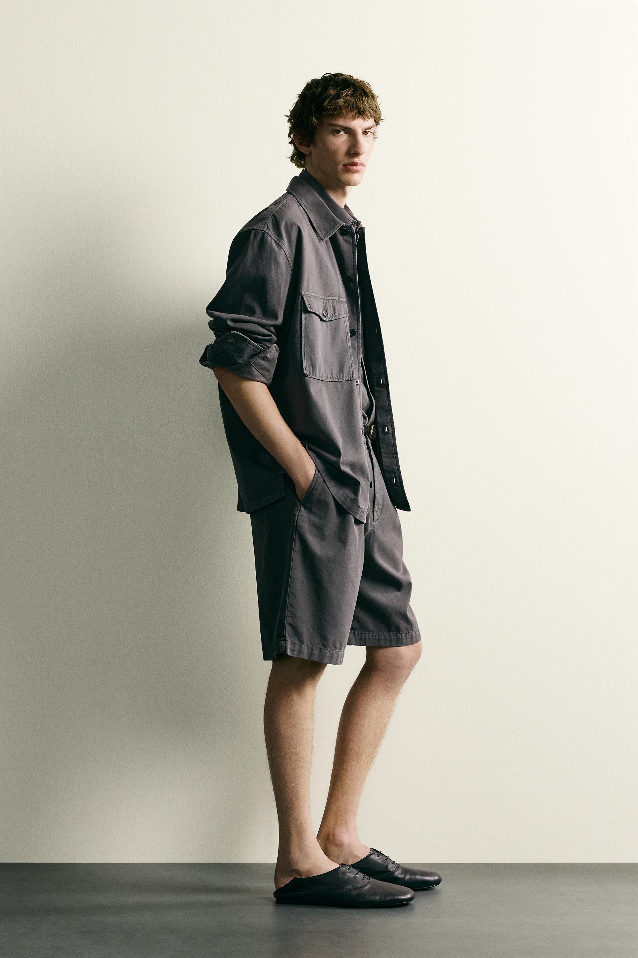 RELAXED FIT WASHED OVERSHIRT