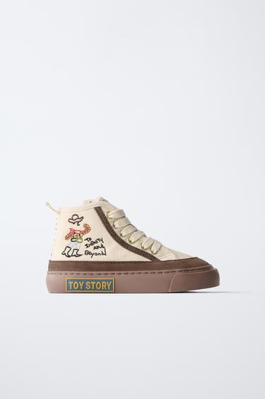 TOY STORY © DISNEY PIXAR HIGH-TOP SNEAKERS - Ecru White by Zara