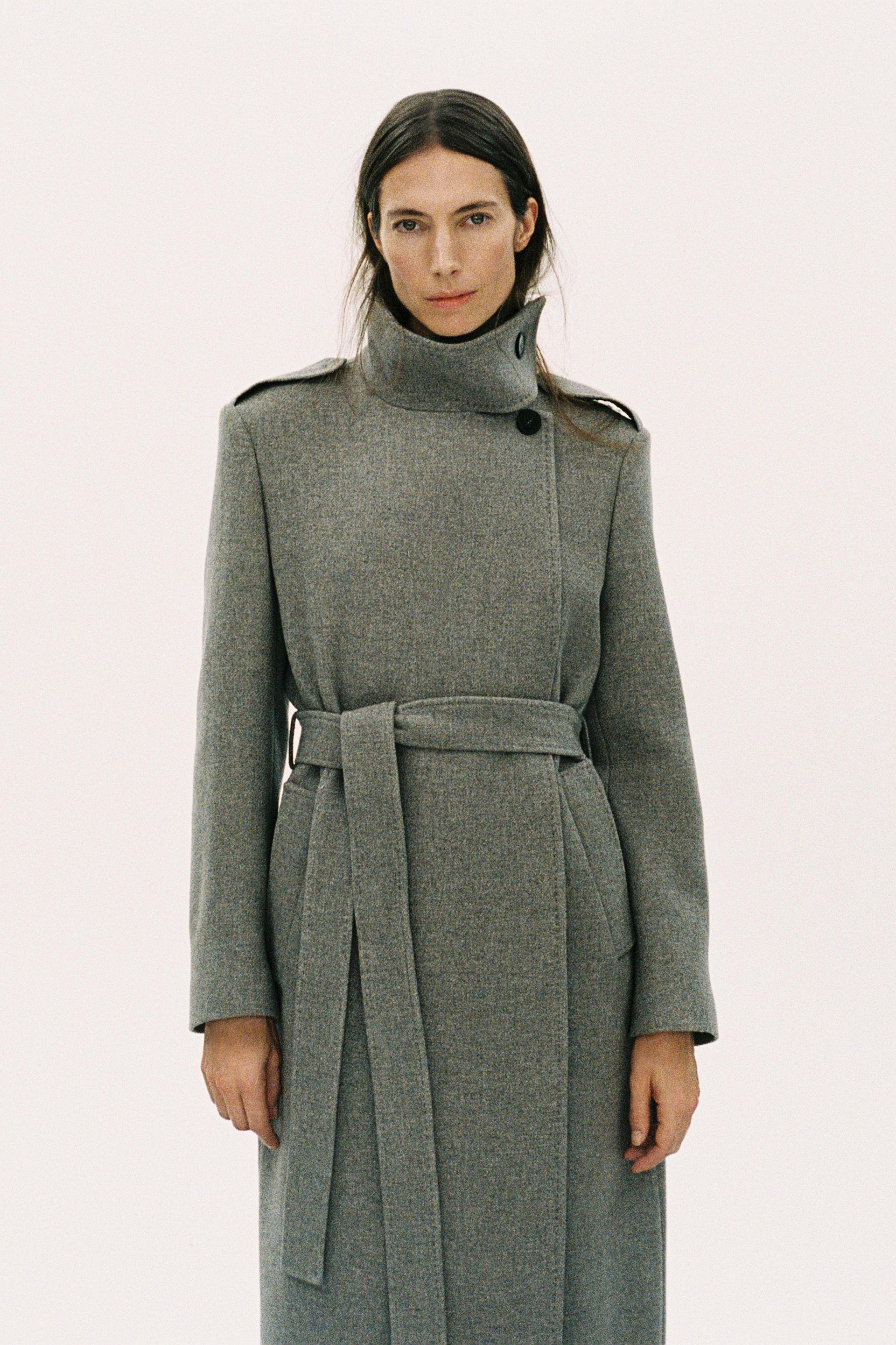 WOOL BLEND COAT ZW COLLECTION