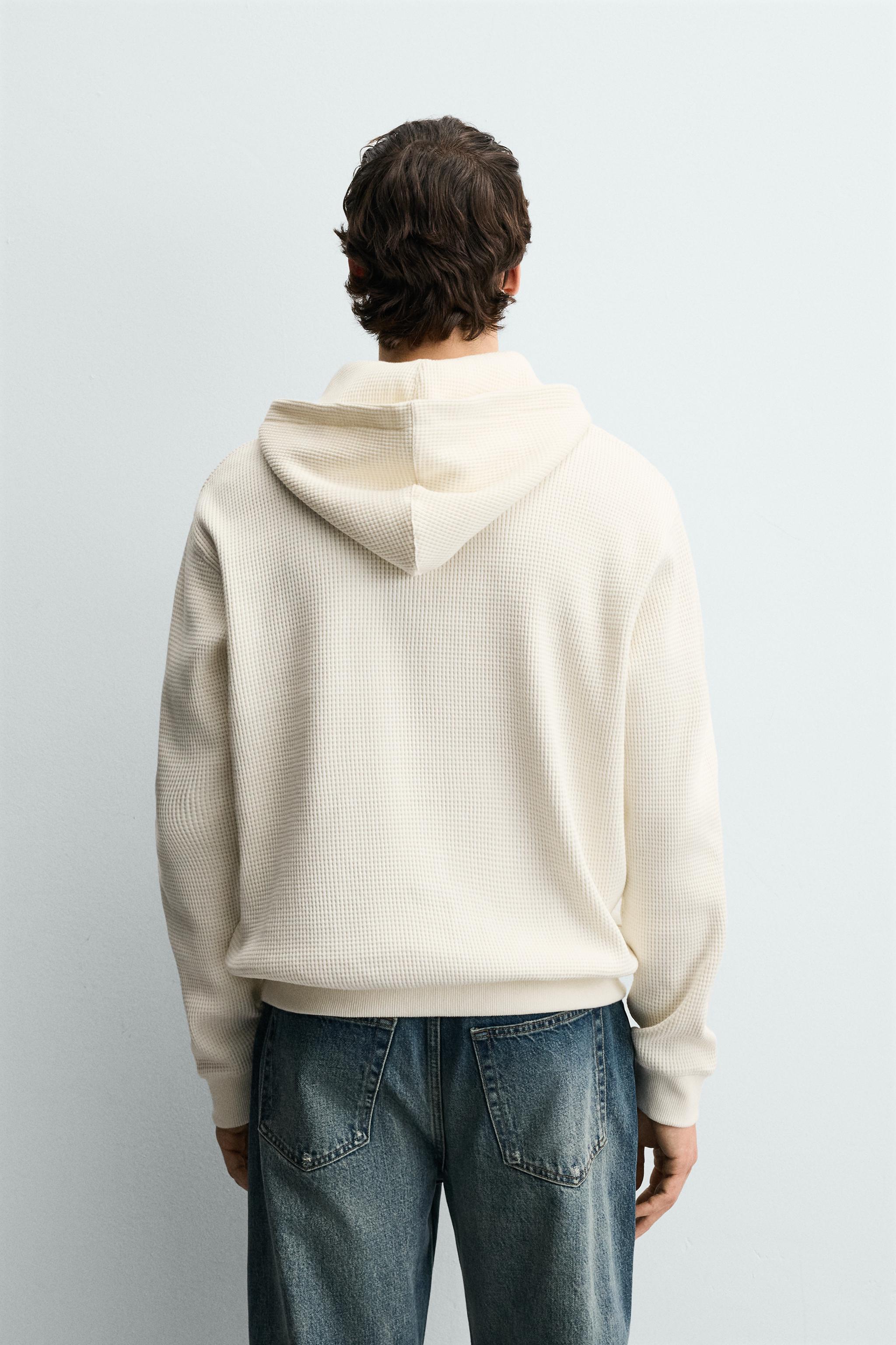 SWEAT À CAPUCHE STRUCTURE WAFFLE
