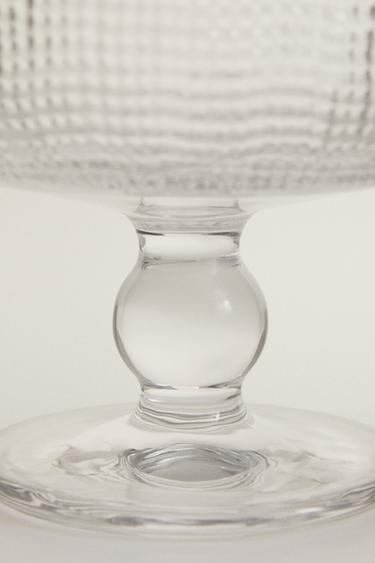 COUPE À DESSERT EN VERRE EN RELIEF - Transparent de Zara - Image 2