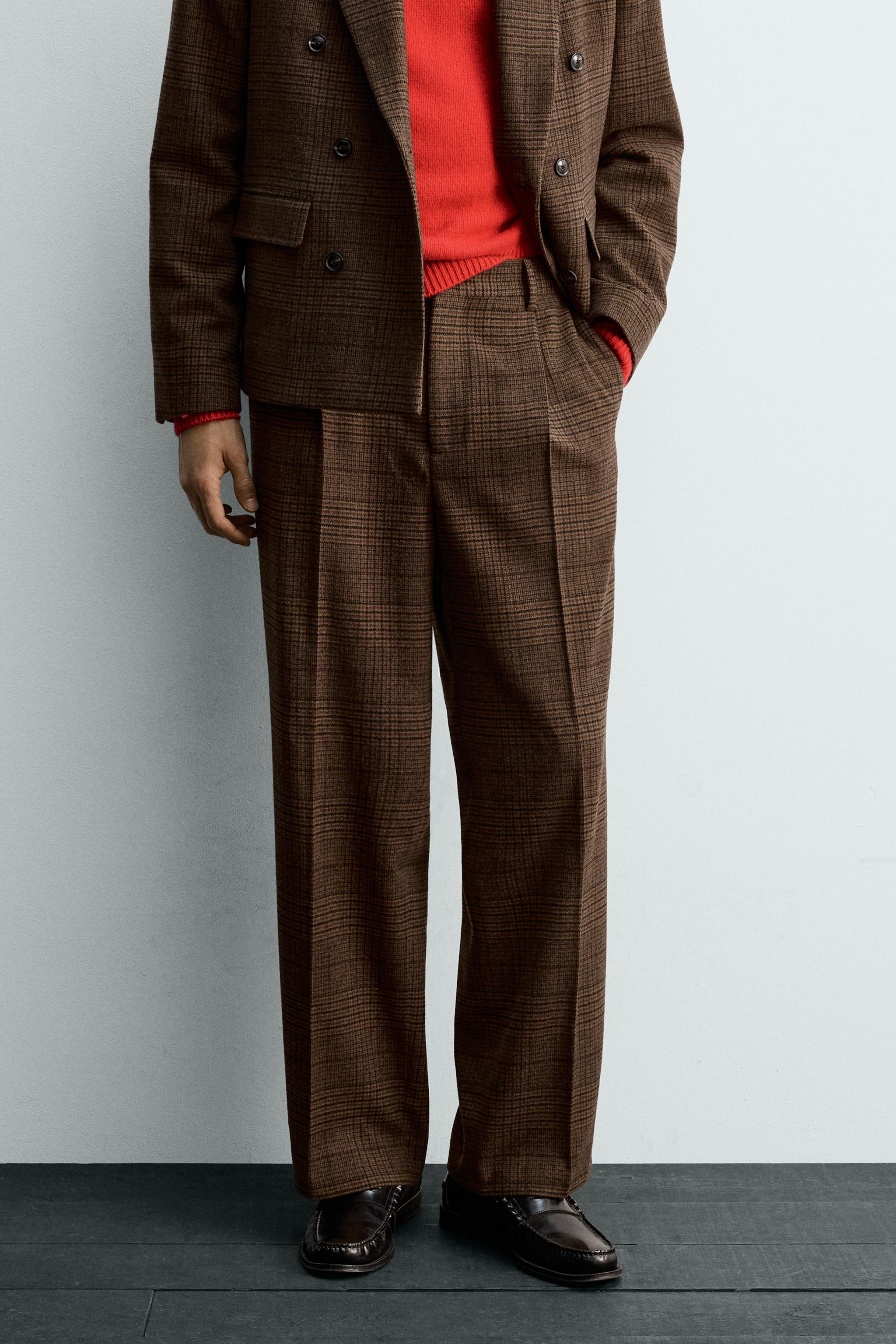 ZARA ブラウンチェックスーツ 09958111700-p.jpg?ts=1764944593413