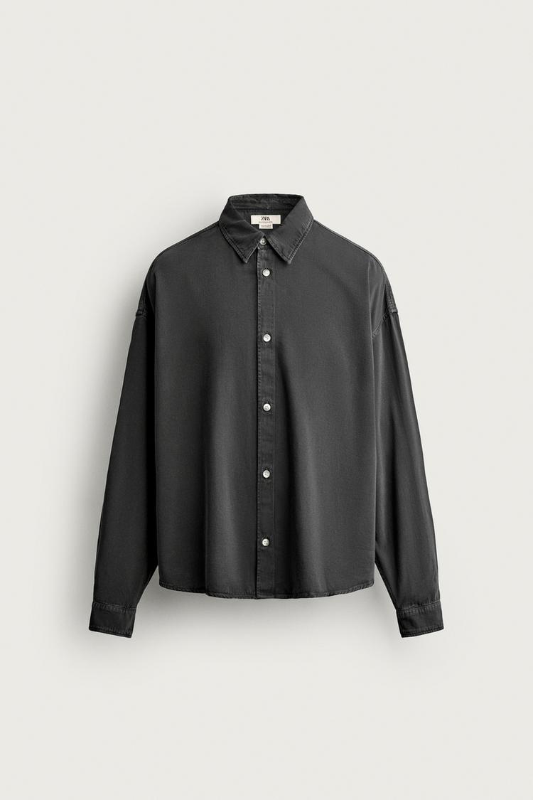 Camisa boxy fit algodon lyocell