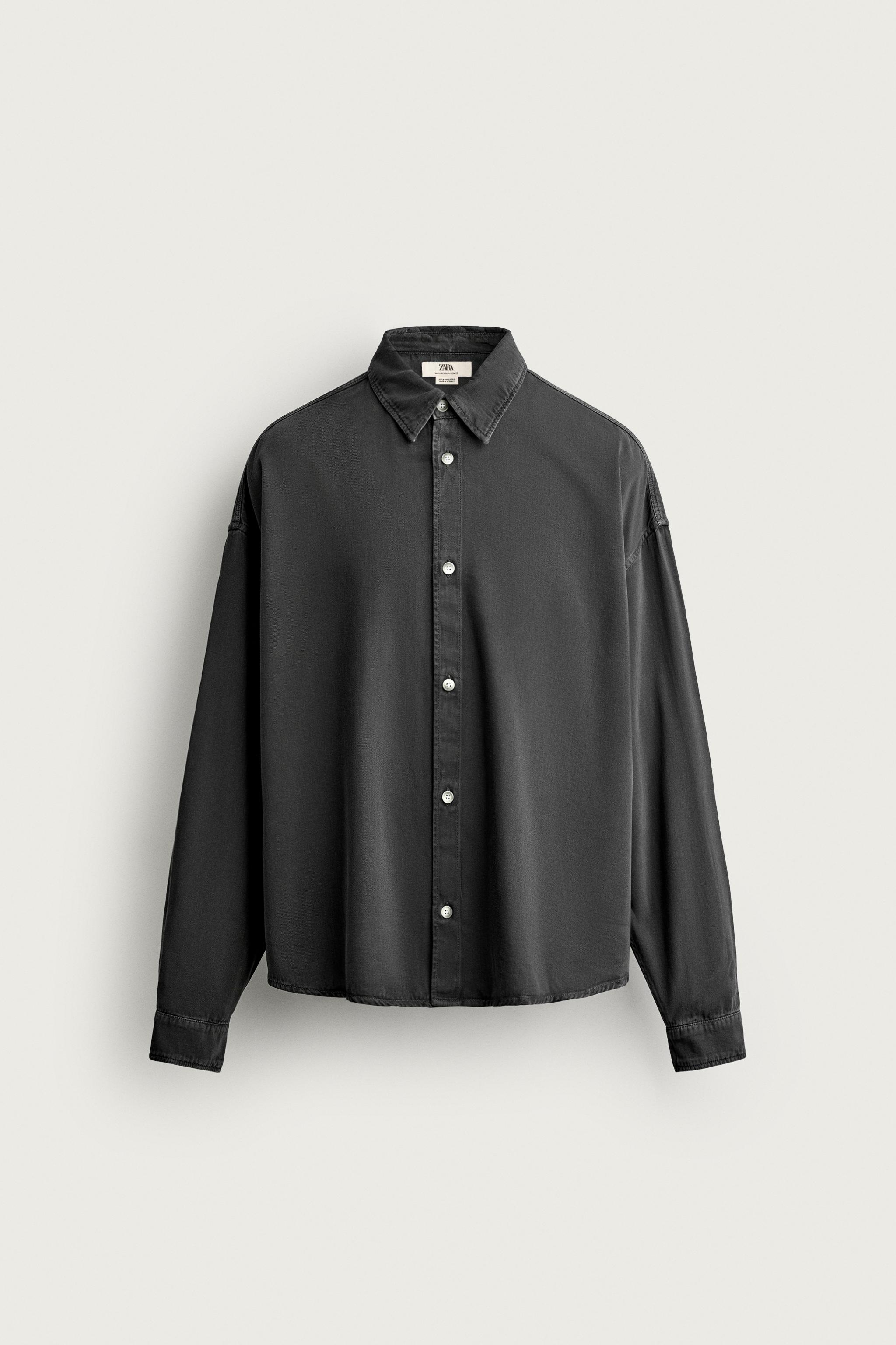 COTTON - LYOCELL BOXY FIT SHIRT