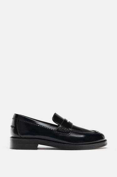 FLAT LOAFERS - Black by Zara