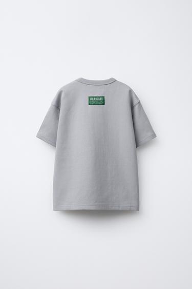 VARSITY T-SHIRT - Grey by Zara - Image 1