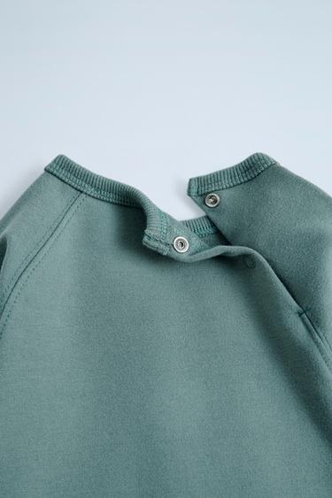 PLUSH PLAIN JUMPSUIT - Greenish by Zara - Image 3