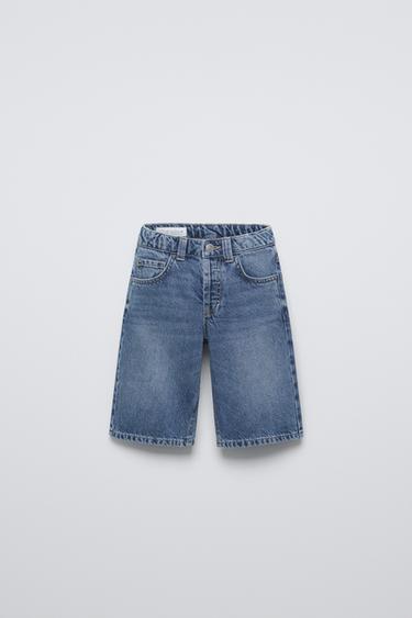 BERMUDA DENIM REGULAR - Azul claro de Zara - Imagen 0