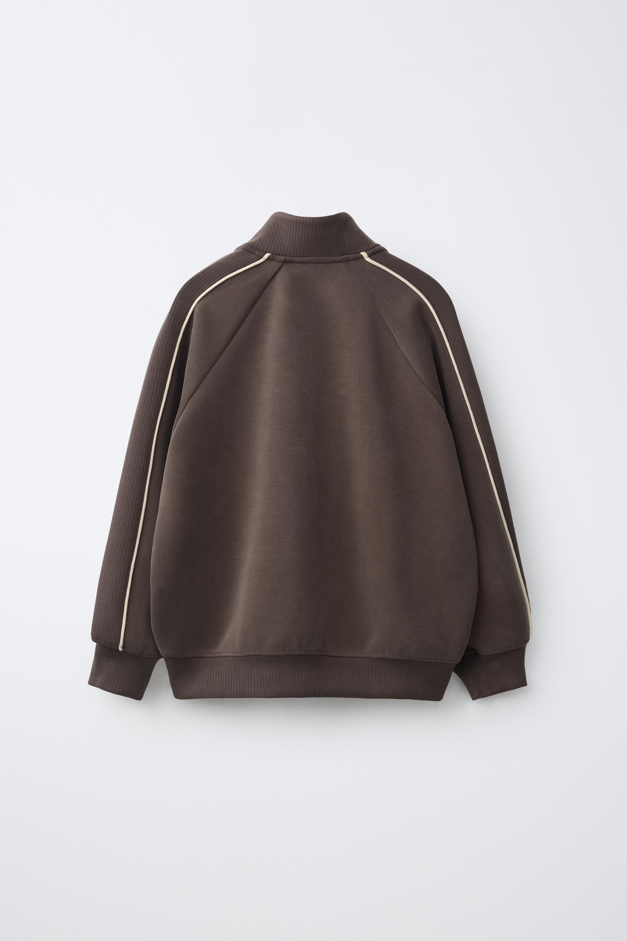 CONTRAST TRIM SPORTY JACKET